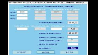 SIMULATION CALCUL IR REVENUS FONCIERS ET PENSIONS LF maroc 2023 [upl. by Ricky]