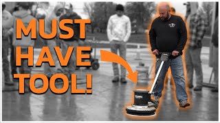 How a Floor Buffer Can Improve Your Stamped Concrete Jobs [upl. by Pearl]