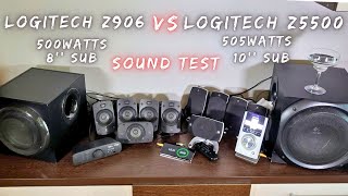 Logitech Z5500 VS Logitech Z906 Sound Test BASS BOOSTED [upl. by Ihpen]