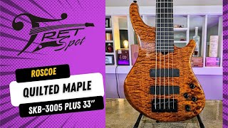 Roscoe SKB 3005 Standard Plus Quilted Maple Beauty with Alder Body amp Rosewood Tone  33quot Scale [upl. by Nessie810]