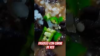 Frijoles con carne de res [upl. by Eikcin]