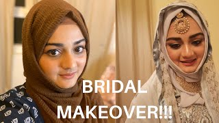 ഒരു കിടിലം makeover ആയാലോ  Ft Ashglow by aysha • simple makeup look• bridal makeover [upl. by Rigdon287]