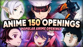 TOP ANIME OPENINGS QUIZ  150 ICONIC OPENINGS [upl. by Adnalahs]