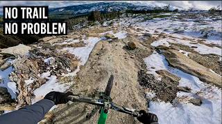 Backcountry MTB Freeride in the Snow [upl. by Yruj758]