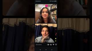 Ananya sharma and anuj Rehan live instagram 3rd November 2024 ✨💝youtubeshorts [upl. by Yddor]