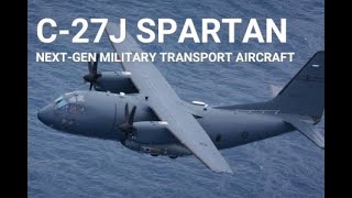 C27J SPARTAN NEXTGENERATION MILITARY TRANSPORT AIRCRAFT C27J Spartan Italy Leonardo [upl. by Enel396]