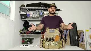 LOW BUDGET LOADOUT YAKEDA Quick Release Tactical Vest Multicam Black [upl. by Leuqer41]