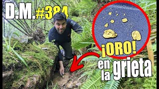 ORO SÓLIDO en una PROFUNDA GRIETA ¡Lo encontré  Detección Metálica 384 [upl. by Pressman]