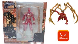 RESEÑA EN ESPAÑOL DEL IRON SPIDER REVOLTECH AMAZING YAMAGUCHI BOOTLEG KO PIRATA CLON [upl. by Landis]