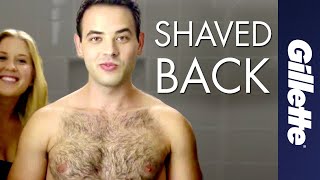 Mens Grooming Tips How to Shave Back Hair  Gillette India [upl. by Adniles]