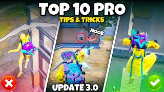 10 TIPS AND TRICKS THAT WILL MAKE YOU PRO IN BGMI 30 UPDATE💥  Mew2 [upl. by Urbano995]