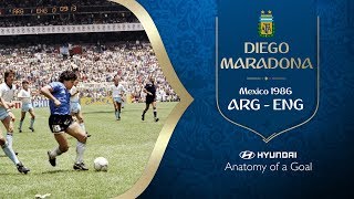 Diego Maradona Goal of the Century  Argentina v England  1986 FIFA World Cup [upl. by Normy]