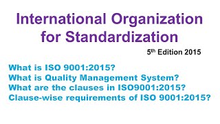 ISO 90012015 [upl. by Bartholomeus]