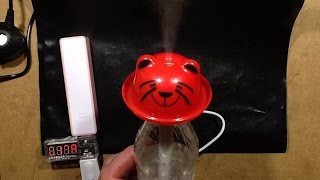 USB powered water fog generating humidifier With schematic [upl. by Eanore]