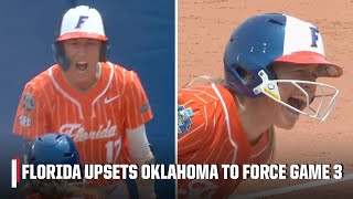 Gators break Sooners 20GAME WCWS WIN STREAK to force Game 3 🔥  ESPN College Softball [upl. by Annayhs]