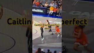 Caitlin Clark dishes out the perfect pass WNBA [upl. by Enneyehc]