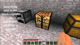 Minecraft Crafting Rezepte Schienen und Minecart [upl. by Marr468]