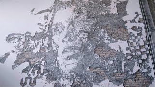 Vhils is Scratching the Surface at IPIC Delray to Bring Portraits to Life [upl. by Onitnatsnoc]