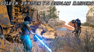 Golden Skriton VS Bedlam Raiders  Star Wars Jedi Survivor NPC Arena Battles [upl. by Gustie]