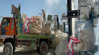 Amazing How To Manufacture Marbles amp Granites From Rocks In Mountains Heart Marple [upl. by Puduns]