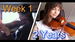 Adult beginner violinist  2 years progress video [upl. by Araccot137]