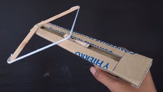 Como Hacer Una Ballesta Casera De Cartón Paso a Paso CROSSBOW [upl. by Acila996]