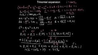 Trinomial expansion applied to Genetics [upl. by Silvana]