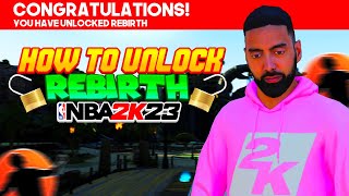 HOW TO UNLOCK REBIRTH IN NBA 2K23 HOW TO FIND RONNIE 2K EVERY LOCATION [upl. by Ykceb]