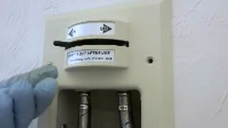 symmons w 400 washermachine valve replacement [upl. by Eirrab]