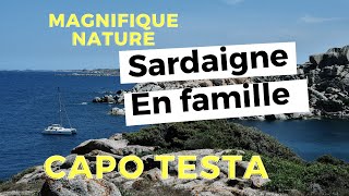 4  Capo Testa randonnée dune famille en Sardaigne Italie [upl. by Jari]