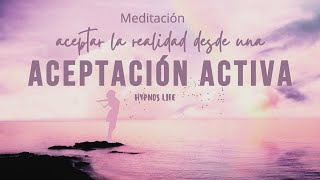 Meditación de la aceptación  ACEPTACIÓN ACTIVA  Aceptación total [upl. by Bloxberg]