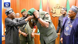 Tinubu Promotes Acting COAS Oluyede To Lieutenant General Rank [upl. by Reinke]