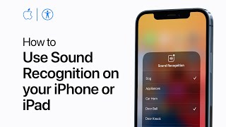 How to use Sound Recognition on your iPhone or iPad — Apple Support [upl. by Darbie362]