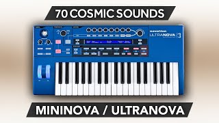 COSMICA SOUND BANK 70 presets  NOVATION MININOVA  ULTRANOVA [upl. by Anailuy]