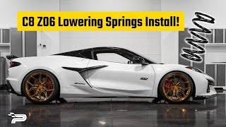 Paragon C8 Corvette Z06 1quot Lowering Springs Install [upl. by Tena]