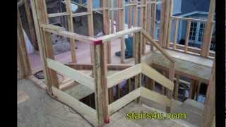 Contractor Secret For Building a Temporary Job Site Stair Safety Handrailing [upl. by Cung344]