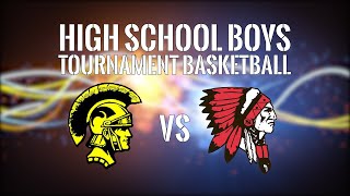 Botkins vs Newton Boys Basketball Tournament 02212020 [upl. by Arihsat]