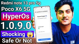 Shocking 😱 Update  Redmi note 13 pro amp Poco X6 5G HyperOs 1090 Stable Update  But Why [upl. by Nodnart]