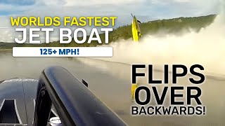 Worlds Fastest Riverboat Flips Over Backwards [upl. by Errick]