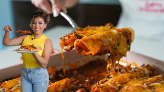 My Go To TEXMEX BEEFY ENCHILADAS Fast amp Easy Enchilada Recipe [upl. by Lovato950]