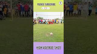 High voltage penalty shot ll Gramin Football Tournament ll footballedits funnyfootball football [upl. by Ddart]