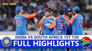 INDIA VS SOUTH AFRICA FULL HIGHLIGHTS 1ST T20 MATCH 2024  IND VS SA 2024 [upl. by Hudson]