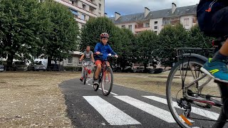 Chambéry  Inauguration dun parc dapprentissage du vélo [upl. by Cirdahc386]