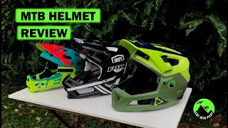 MTB Helmet Review Leatt MTB 40 Enduro vs 100 Trajecta vs Bell Super 3R [upl. by Adnawot]