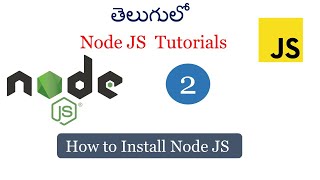 How to install node js  Node Js Install on windows How to install node js in Telugu Node js [upl. by Mian]