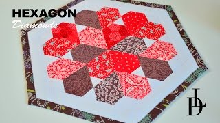 Patchwork Hexagon Diamonds  Prostírka [upl. by Simmons]