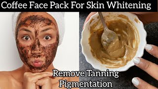 How to remove Tan from Face and Get Glowing skinDIY Remedy Coffee Face Pack For glowing Bright skin [upl. by Timus]