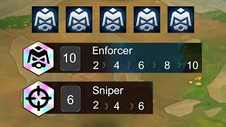 I Got 10 Enforcer ft 6 Sniper ⭐⭐⭐  TFT SET 13 [upl. by Ahsratan942]