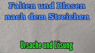 Tapete wirft Blasen beim Streichen Was tun gegen Falten und Blasen Ursache und Lösung [upl. by Delilah60]