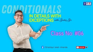 Conditionals in Details with Exceptions VC6 [upl. by Oliy304]